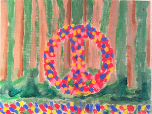 Peace Flowers - Glossy Finish - 5.5" x 4"- Landscape Orientation
